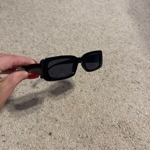 Stylish Black Rectangular Sunglasses
